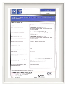 CB Scheme certificate