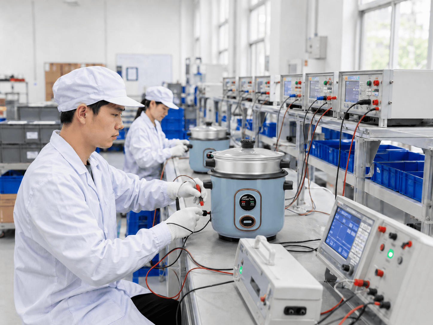 Electrical testing process at KENLY factory