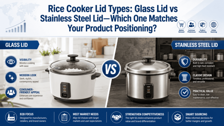 Rice Cooker Lid Types: Glass Lid vs Stainless Steel Lid—Which One Matches Your Product Positioning?