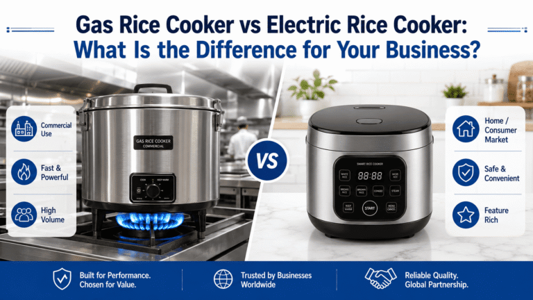 Gas Rice Cooker vs Electric Rice Cooker: What Is the Difference for Your Business?
