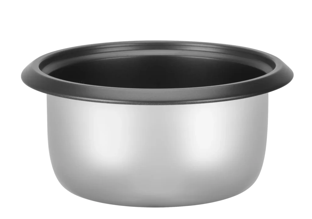 Joint body cylinder rice cooker with steamer