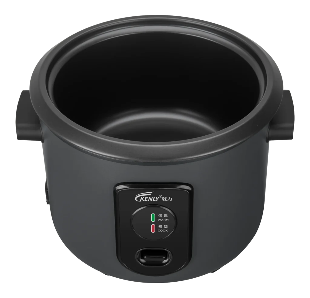 Joint body cylinder rice cooker with steamer