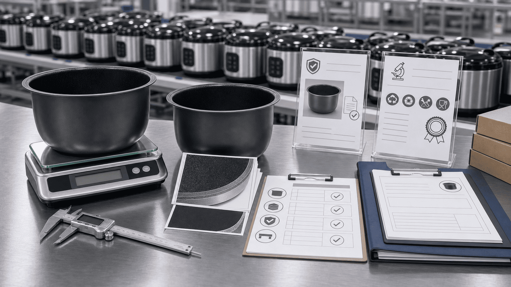 A person reviewing a compliance document and test report