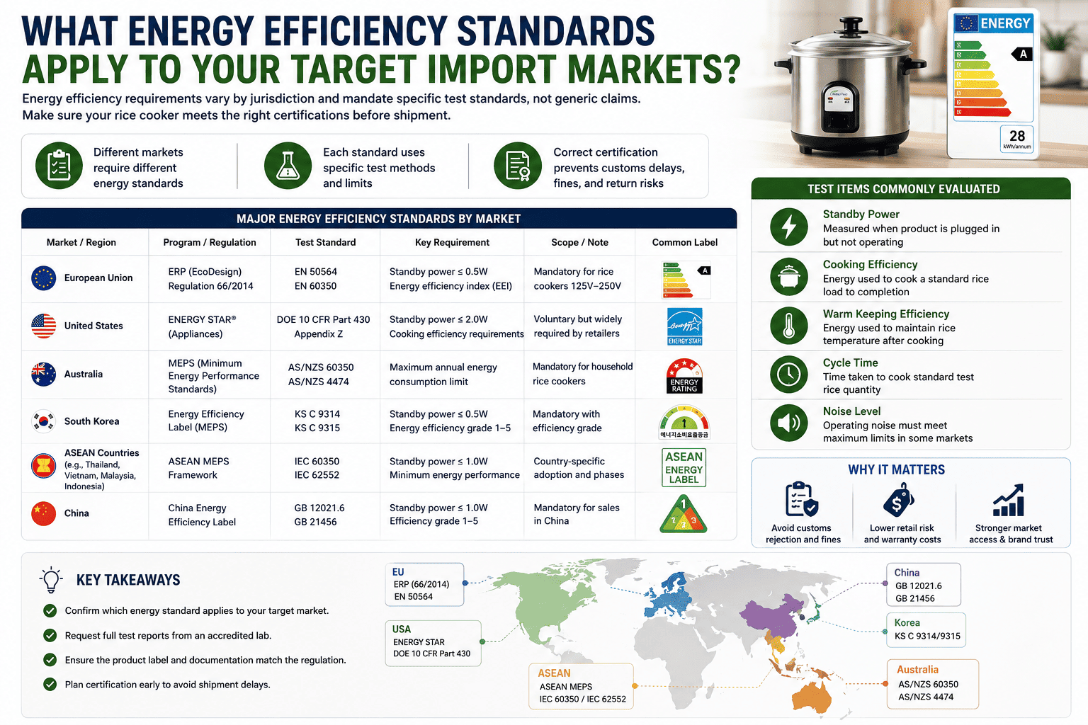 Energy efficiency certification requirements