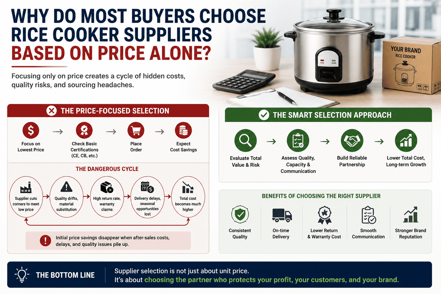 Rice cooker supplier cost comparison analysis