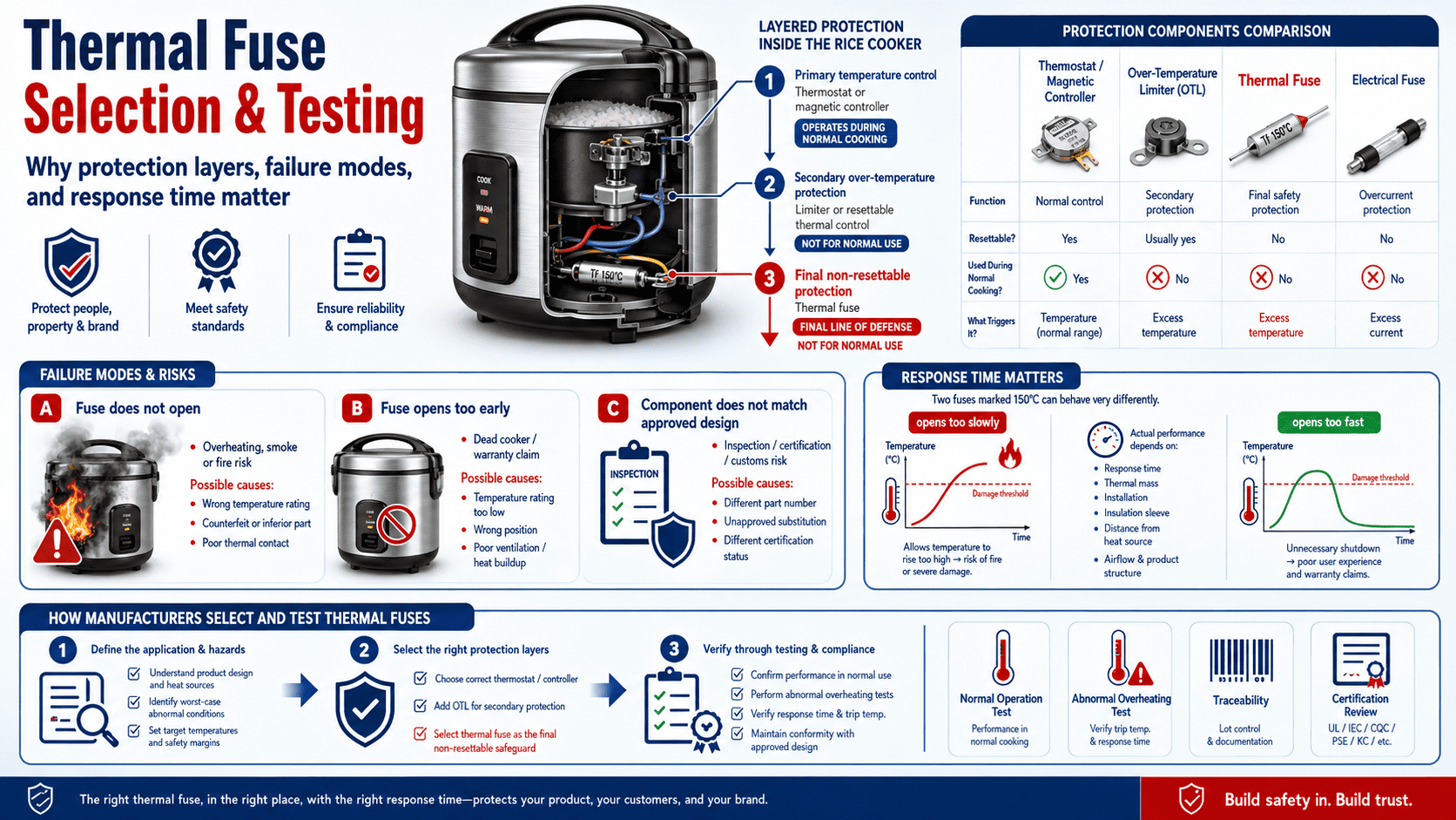 Thermal testing chamber for rice cooker safety validation