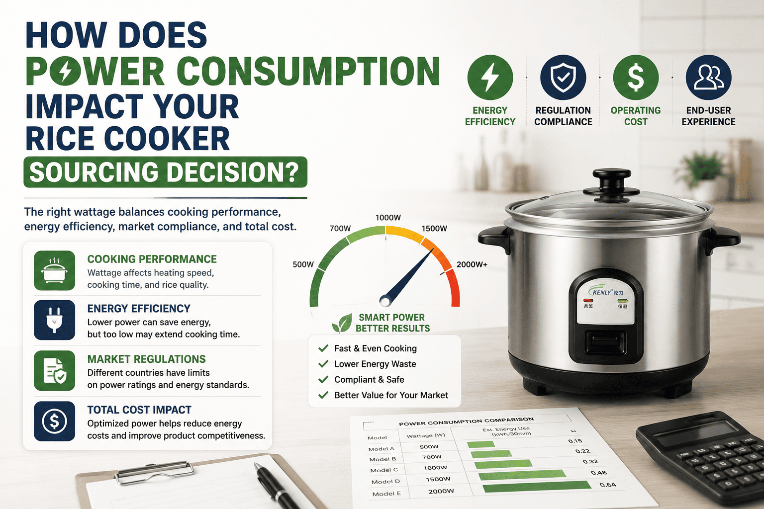 How Does Power Consumption Impact Your Rice Cooker Sourcing Decision?