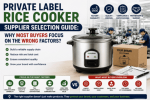 Private Label Rice Cooker Supplier Selection Guide: Why Most Buyers Focus on the Wrong Factors?