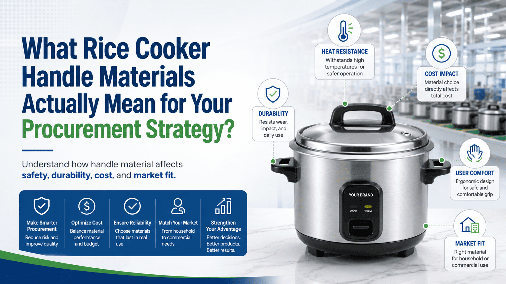 What Rice Cooker Handle Materials Actually Mean for Your Procurement Strategy?