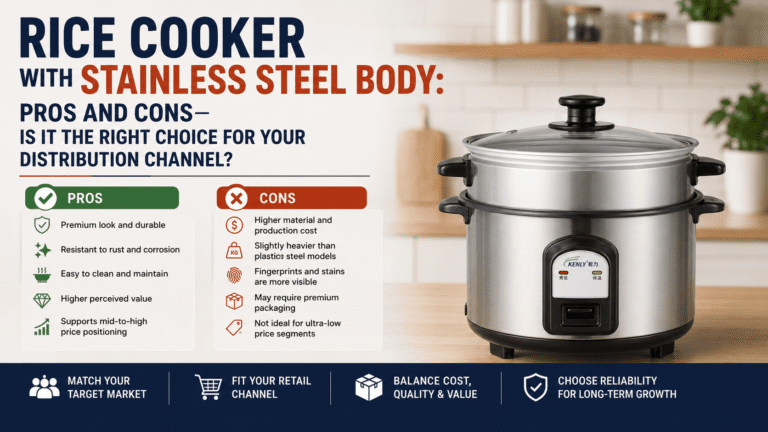 Rice Cooker with Stainless Steel Body: Pros and Cons—Is It the Right Choice for Your Distribution Channel?