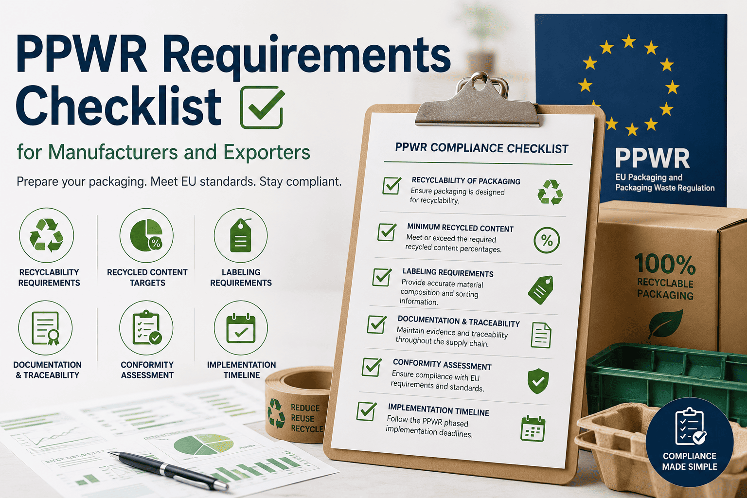 PPWR Requirements Checklist for Manufacturers and Exporters?