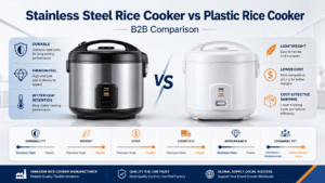 Stainless Steel Rice Cooker vs Plastic Rice Cooker: B2B Comparison?