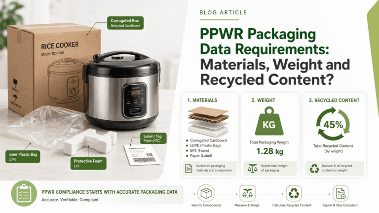PPWR Packaging Data Requirements: Materials, Weight and Recycled Content?