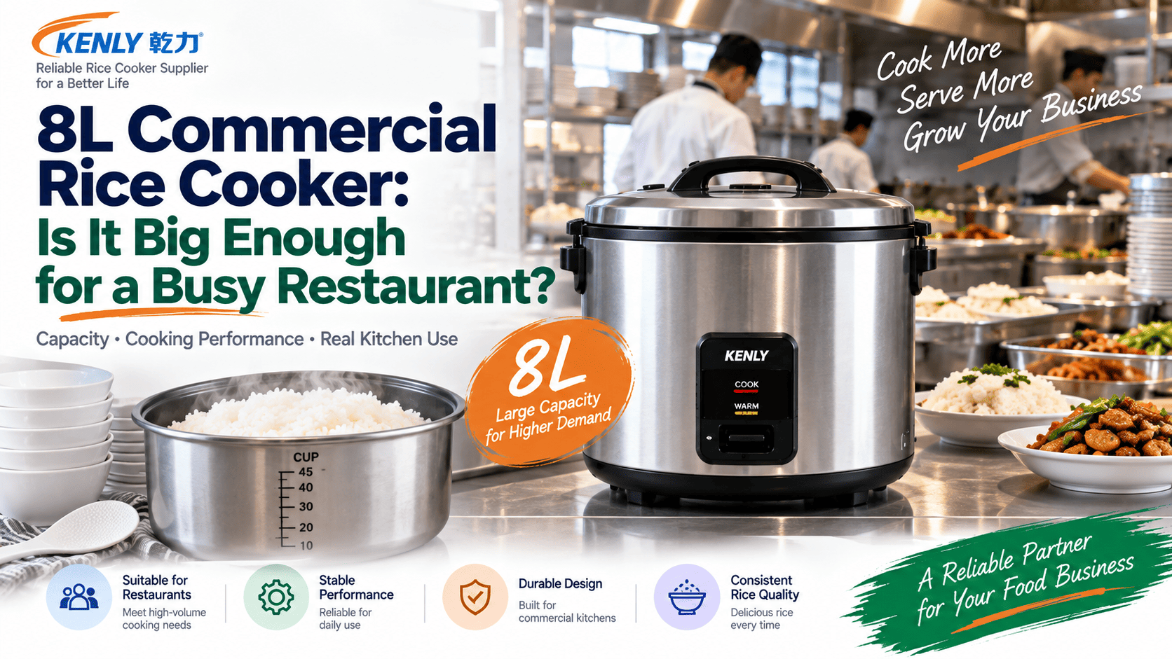 8L Commercial Rice Cooker: Is It Big Enough for a Busy Restaurant?
